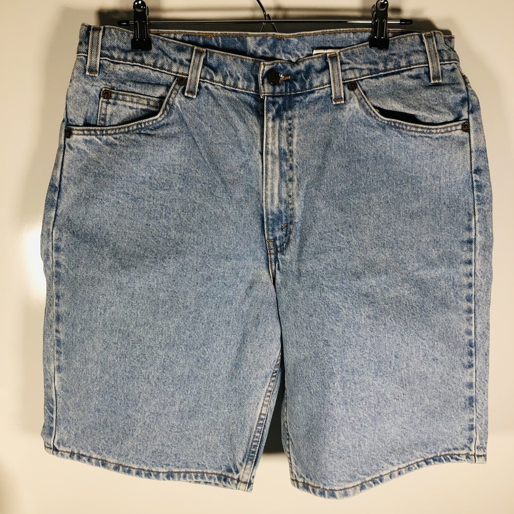 Levi's Men's Size 36 550 Relaxed Fit Orange Tab Denim Jean Shorts‎ VINTAGE 90s